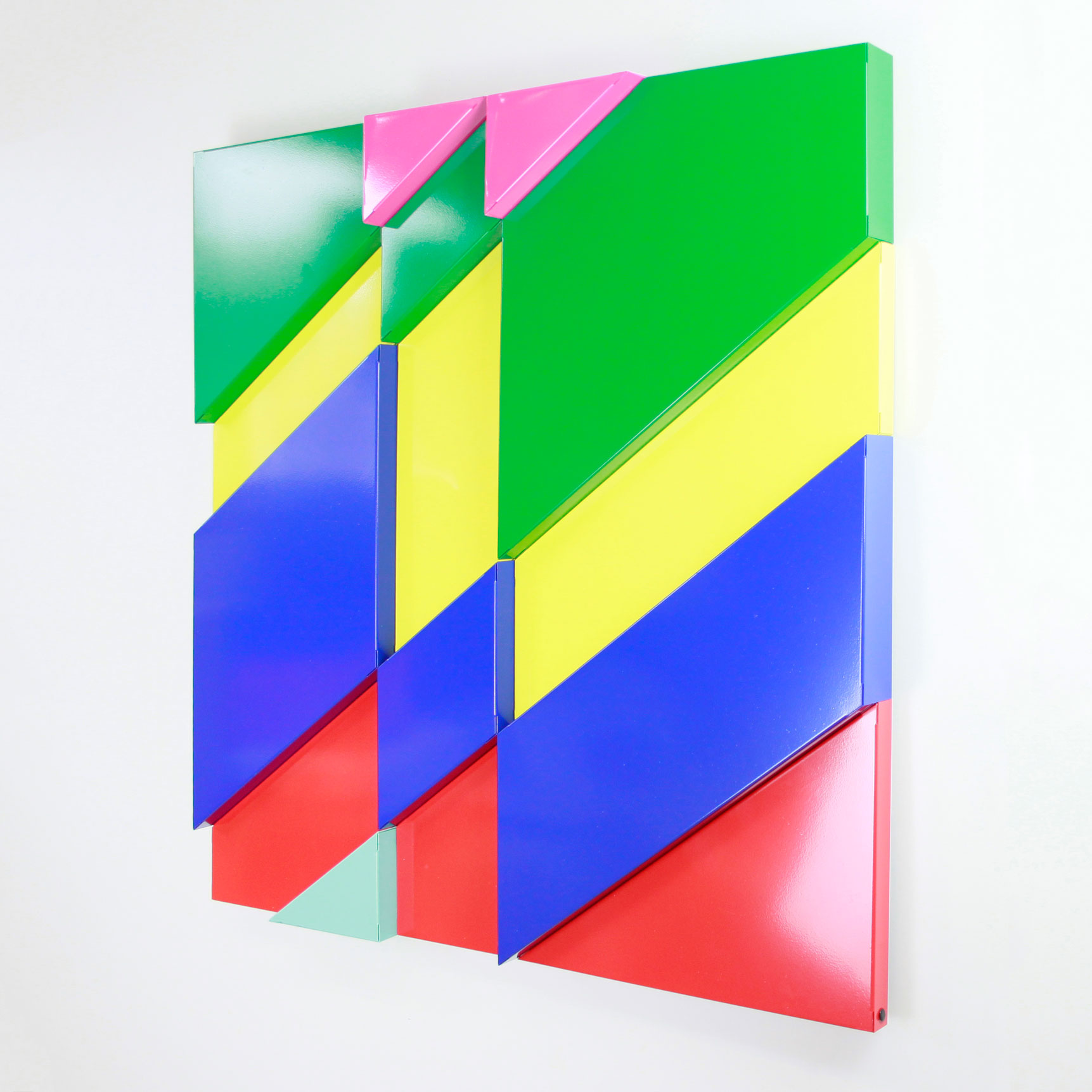 Obra "FRACTUS-DIAGONALIS" de lado